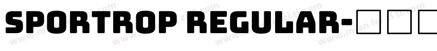 Sportrop Regular字体转换